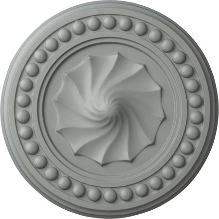 EKENA MILLWORK Foster Shell Ceiling Medallion (Fits Canopies up to 9 5/8"), 15 3/4"OD x 2"P CM15FO